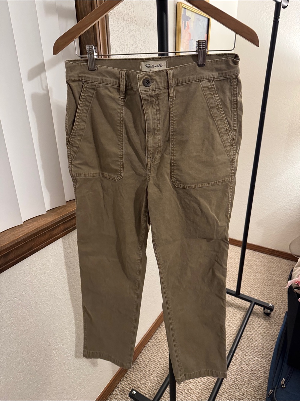 Olive Green Ankle Pants